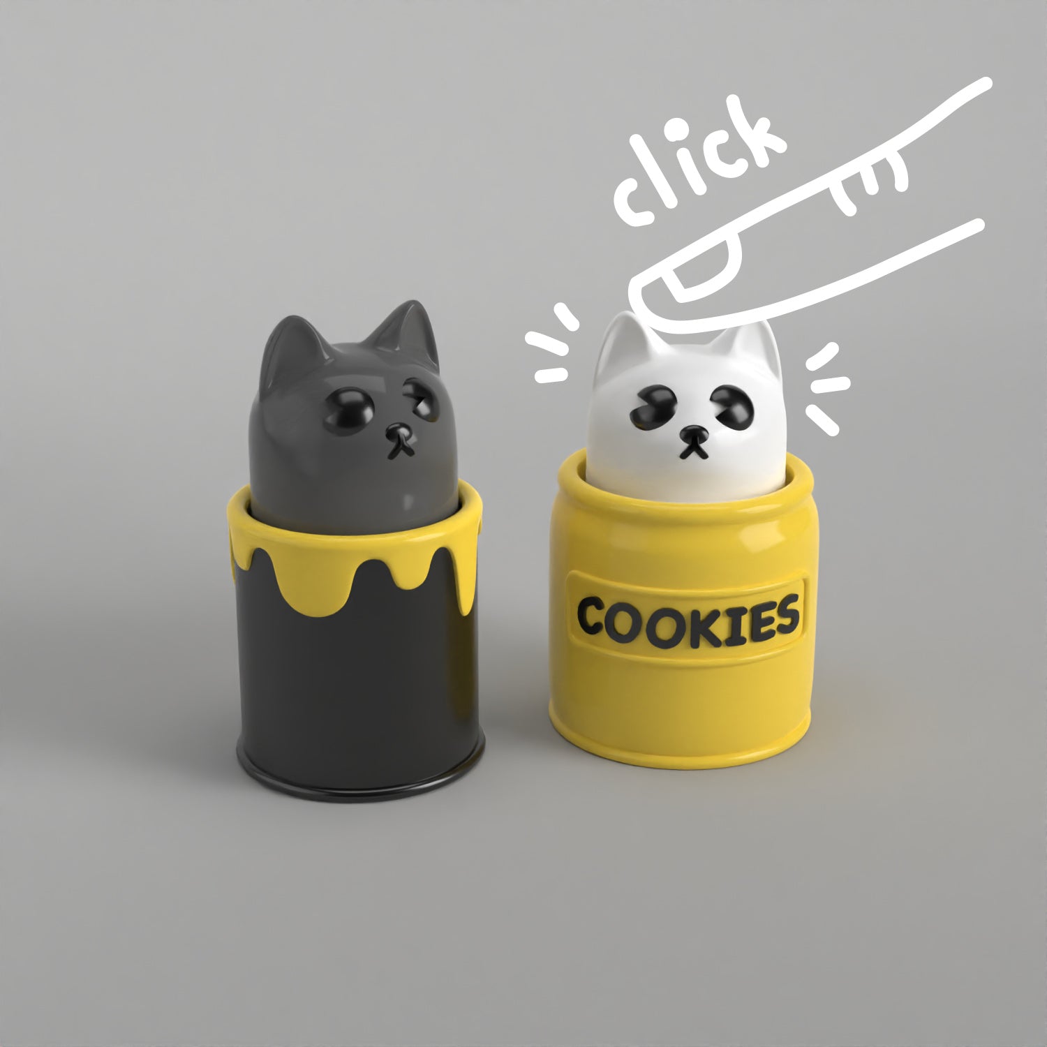 Clicky Cookie and Albie Cats