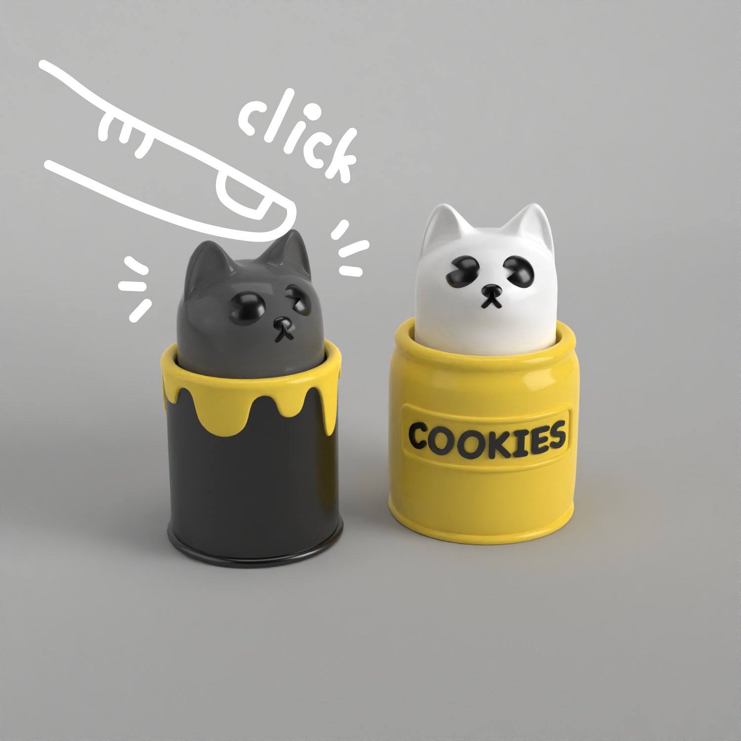 Clicky Cookie and Albie Cats
