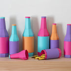 Low Poly Paper Bottles