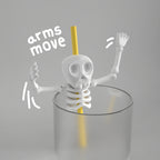 Skeleton Straw Holder