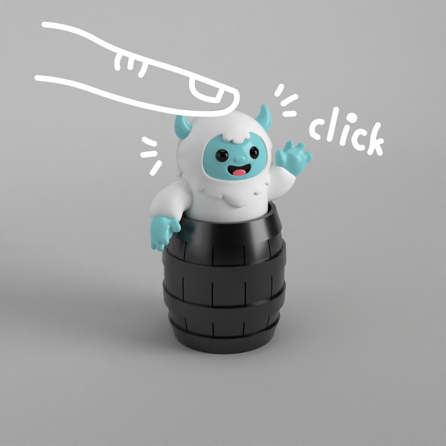 Clicky Yeti in Barrel